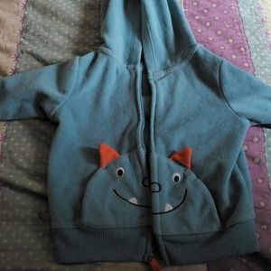 Fleece monster hoodie